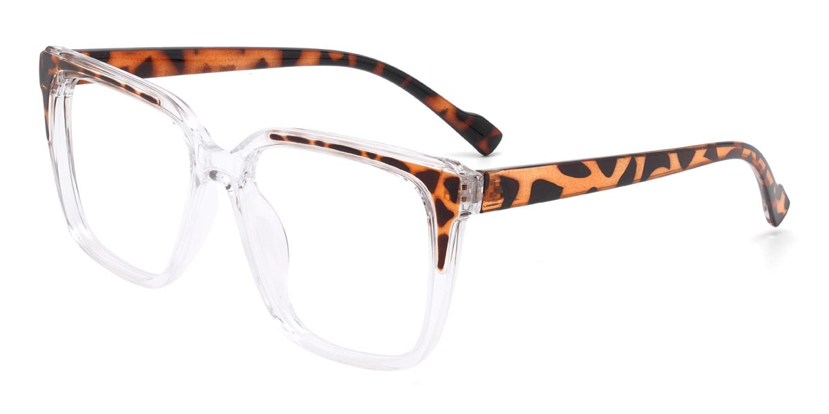 Clear Tortoiseshell Reid - Square Glasses