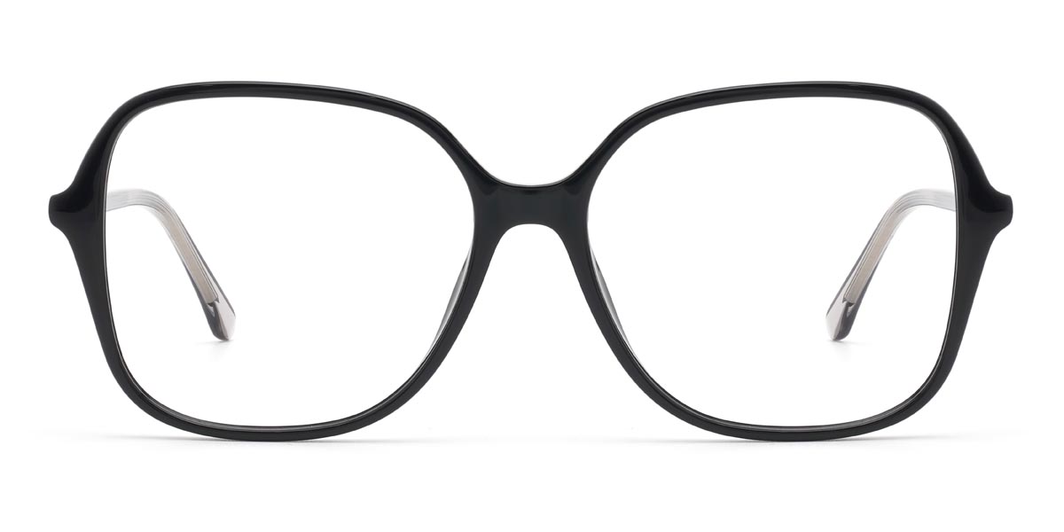 Black Geraint - Rectangle Glasses