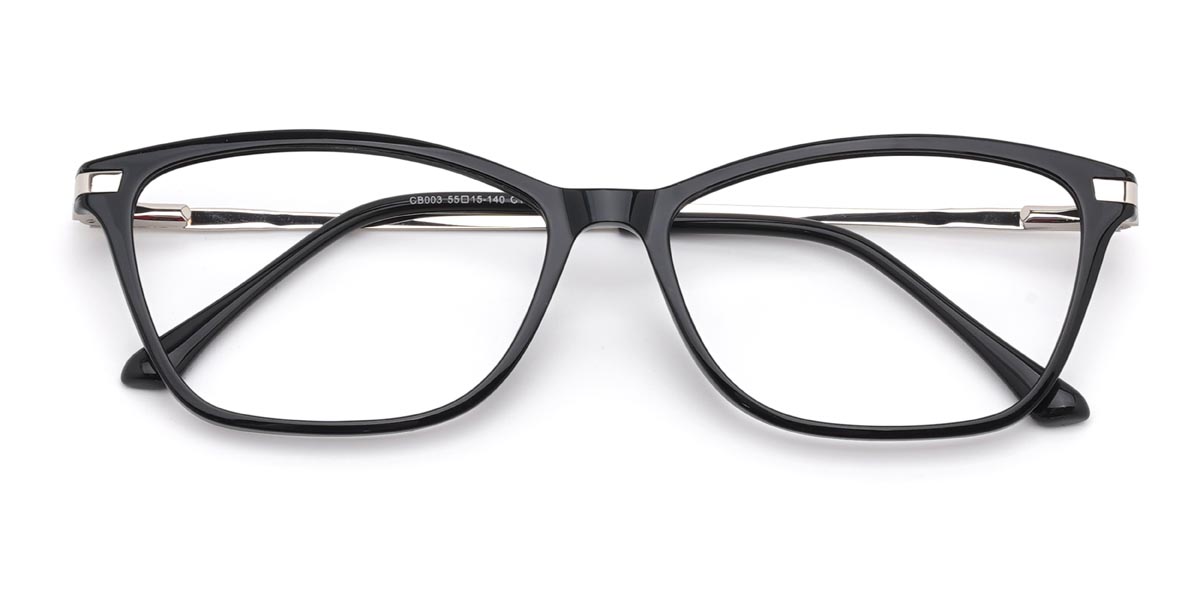 Black Abiel - Rectangle Glasses