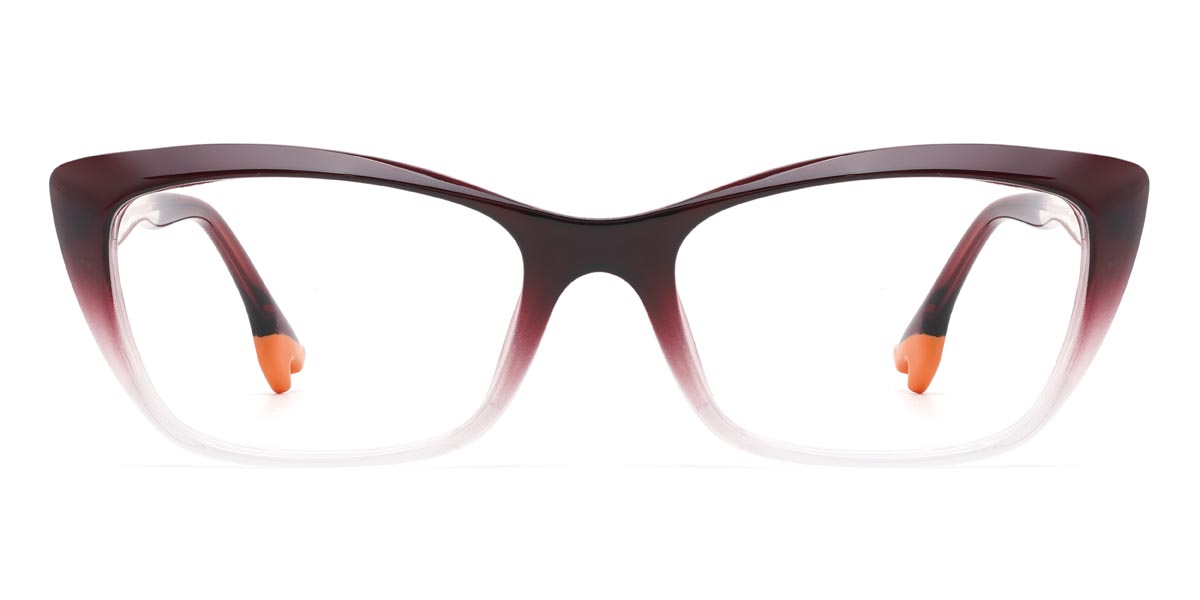 Gradient Purple Patty - Rectangle Glasses