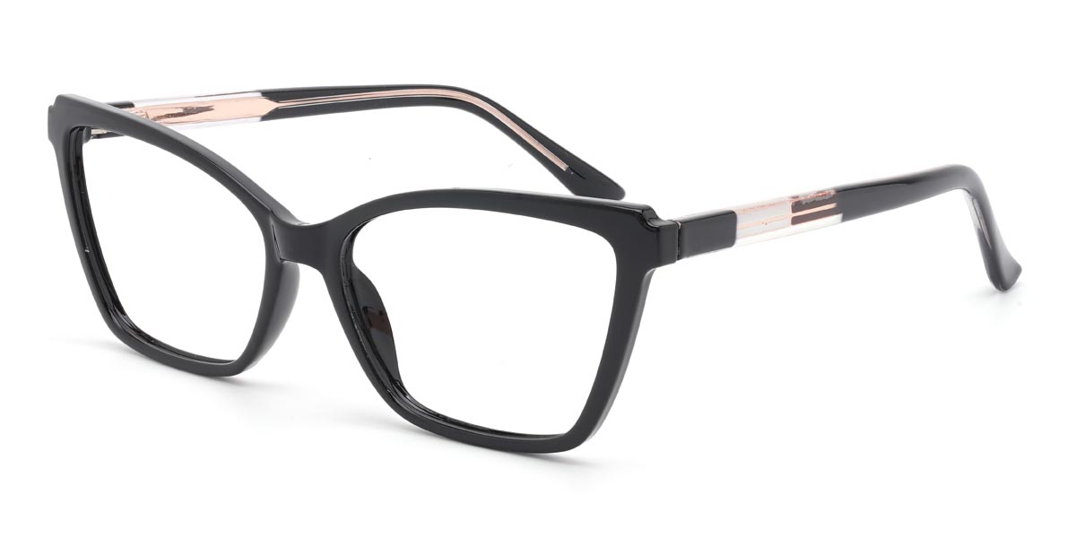 Black Marden - Rectangle Glasses