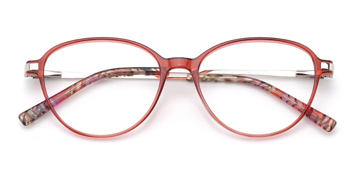 Red Jessey - Oval Glasses