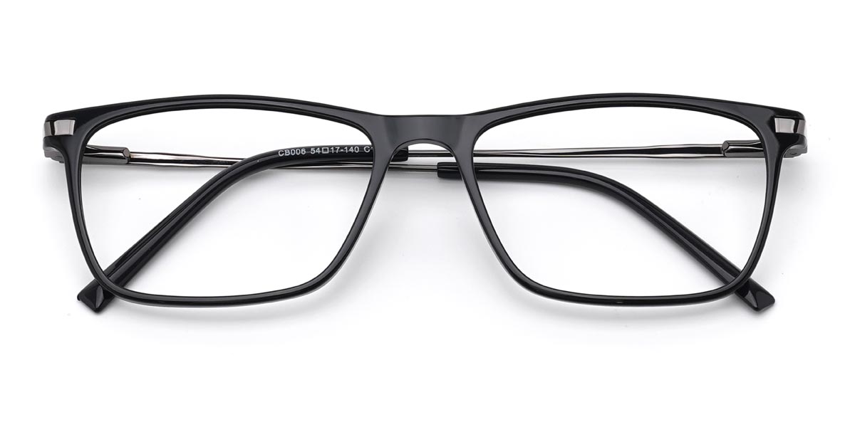 Black Benson - Rectangle Glasses