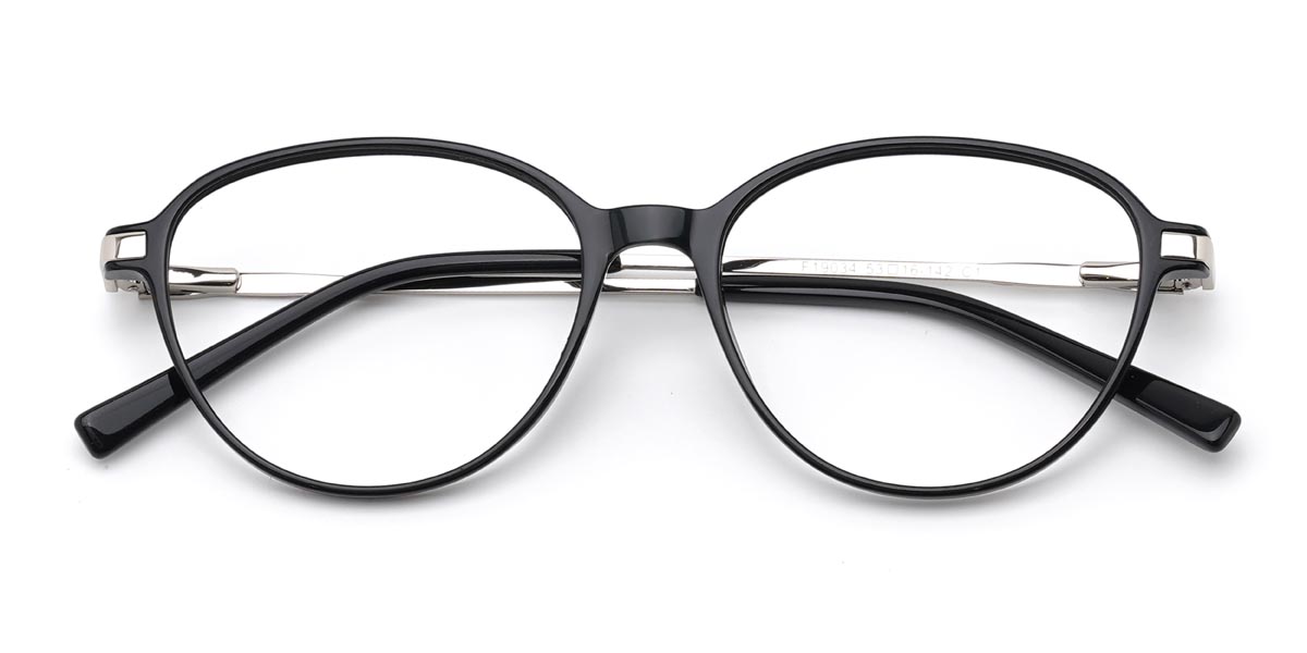 Black Jessey - Oval Glasses