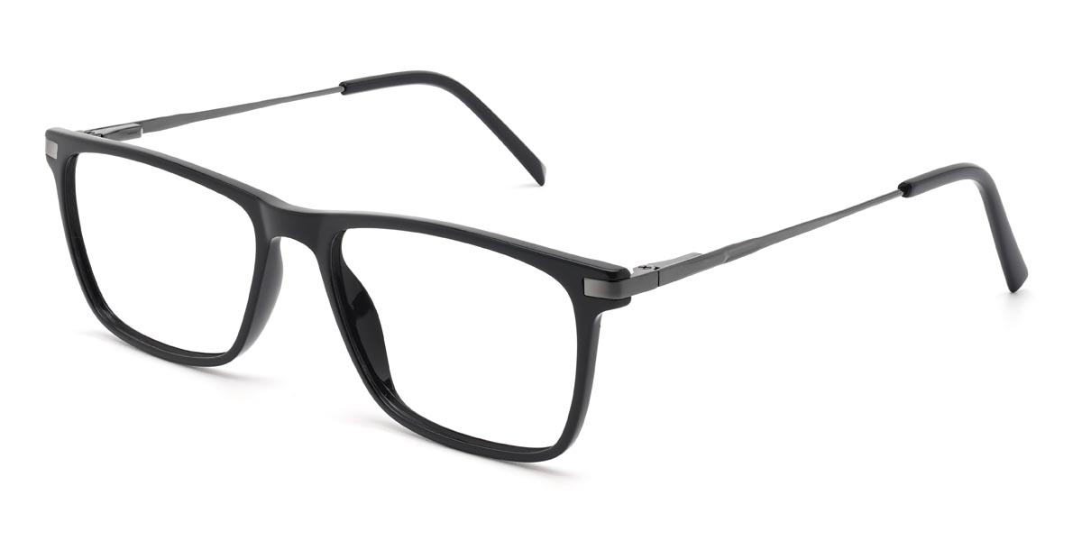 Black Benson - Rectangle Glasses