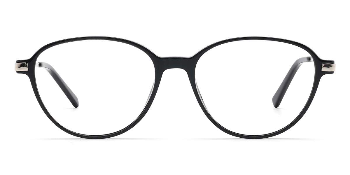 Black Jessey - Oval Glasses