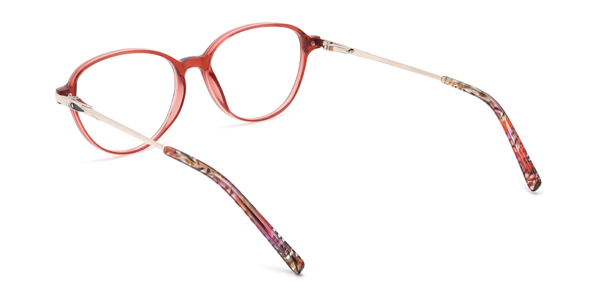 Red Jessey - Oval Glasses