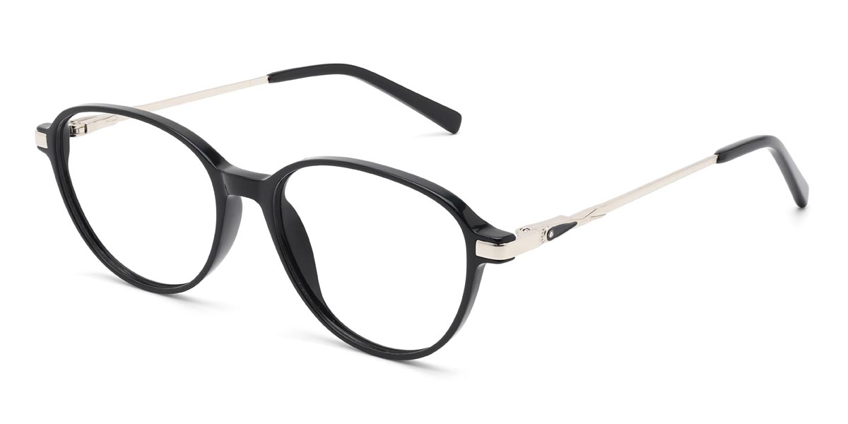 Black Jessey - Oval Glasses