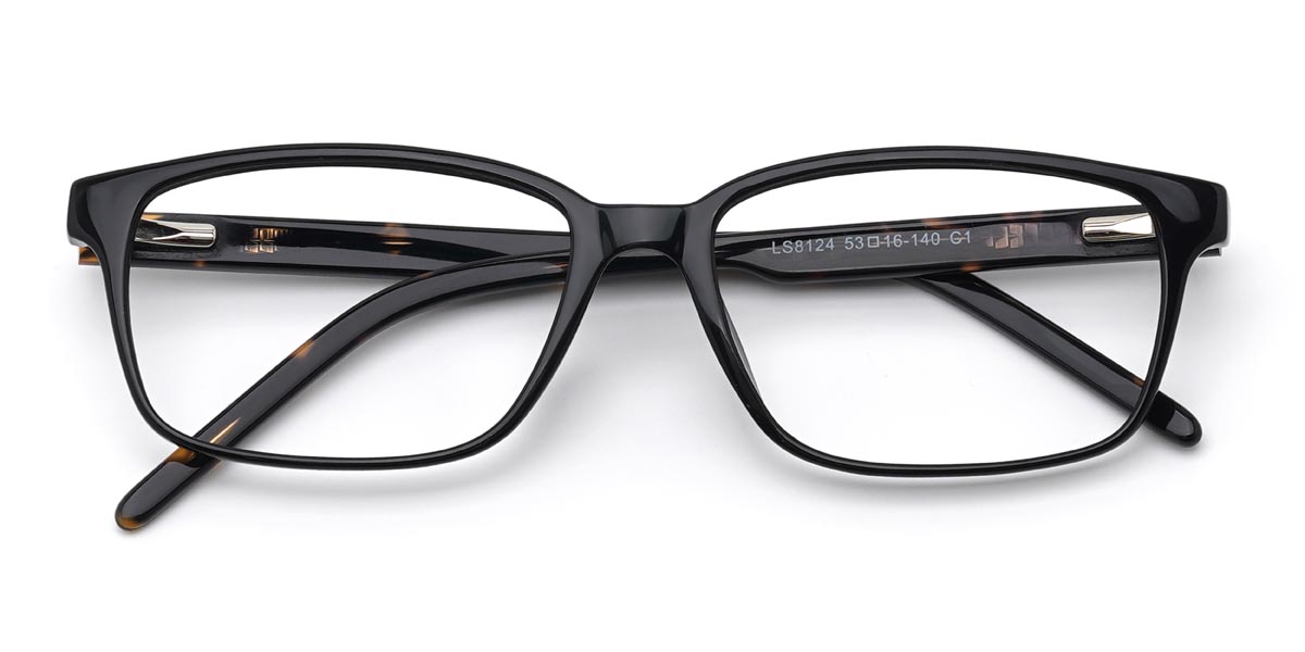 Noir Cosmo - Rectangle Glasses