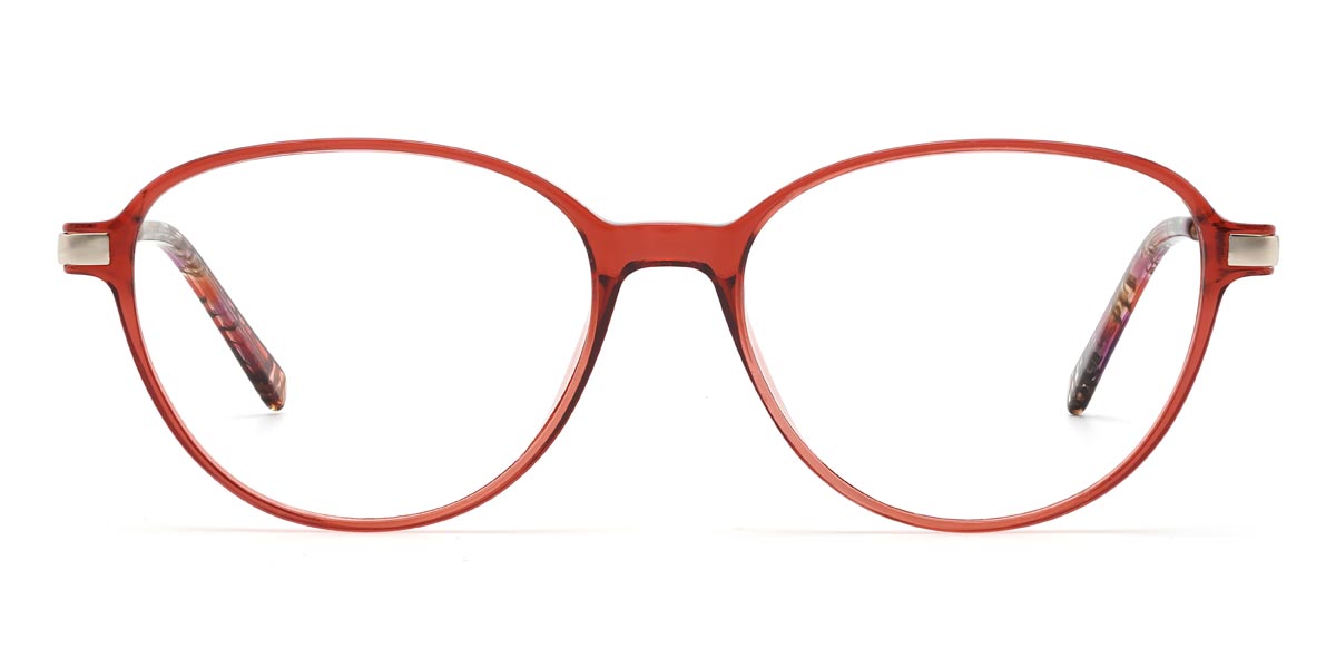 Red Jessey - Oval Glasses