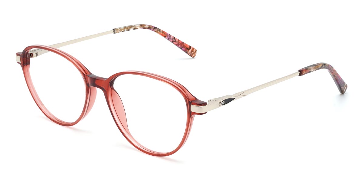 Red Jessey - Oval Glasses