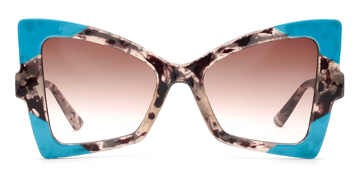 Schildpatt Gradual Braun Estelle Brille - Cat Eye Sunglasses