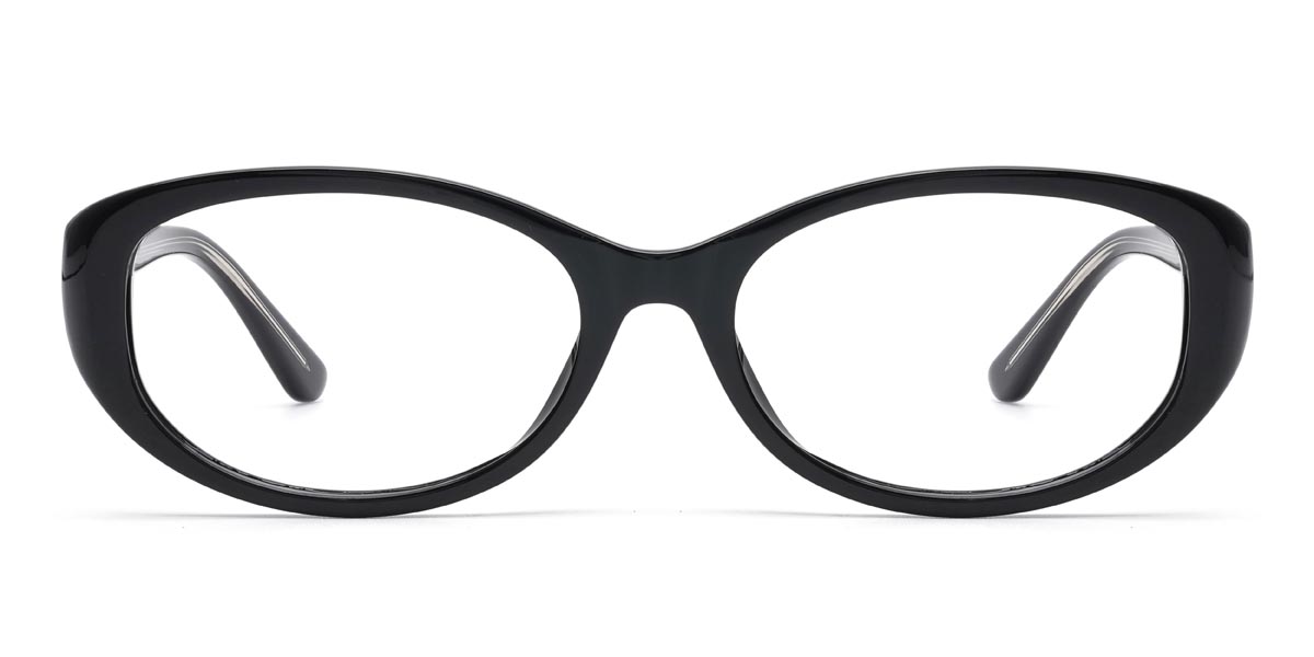 Black Derek - Oval Glasses