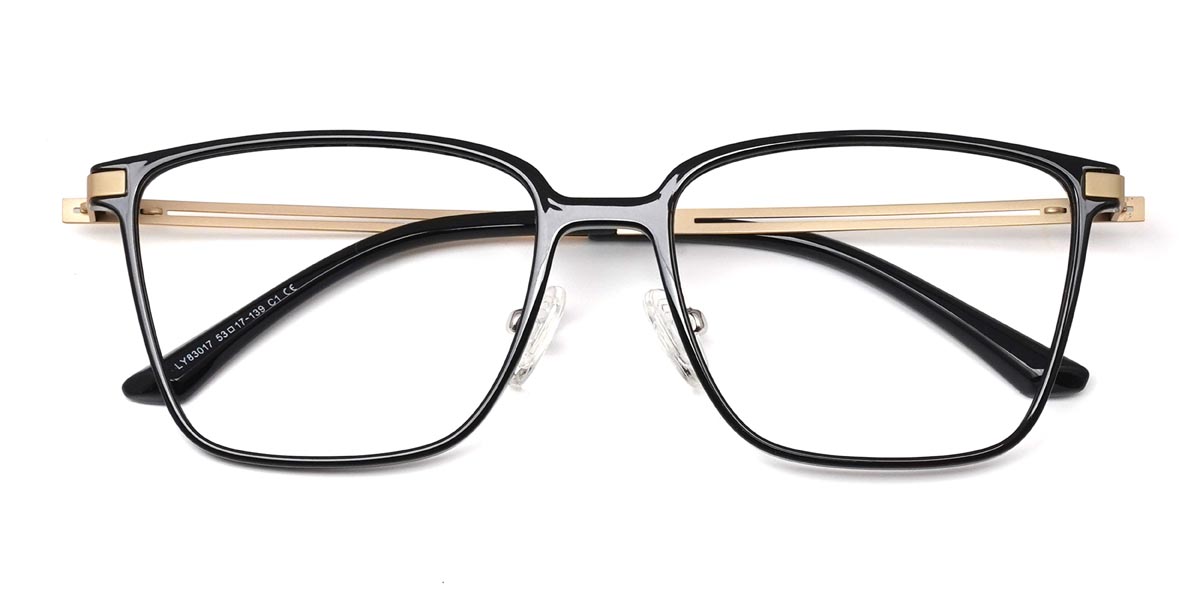 Noir Cheney Lunettes - Rectangle Glasses