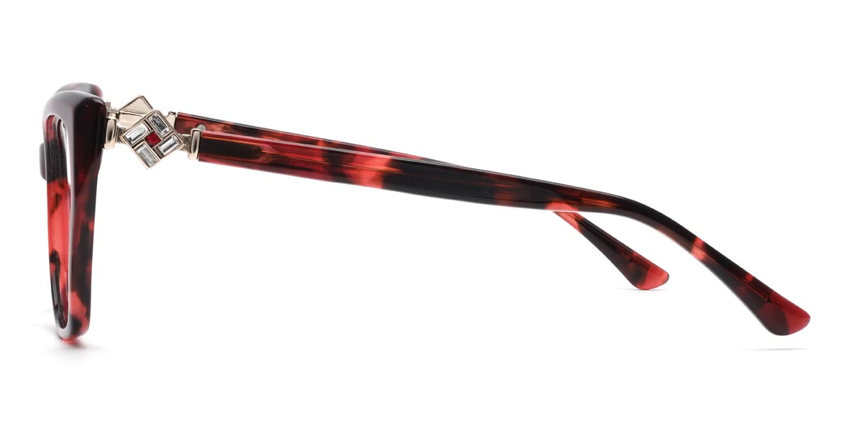 Red Tortoiseshell Candy Glasses - Cat Eye Glasses