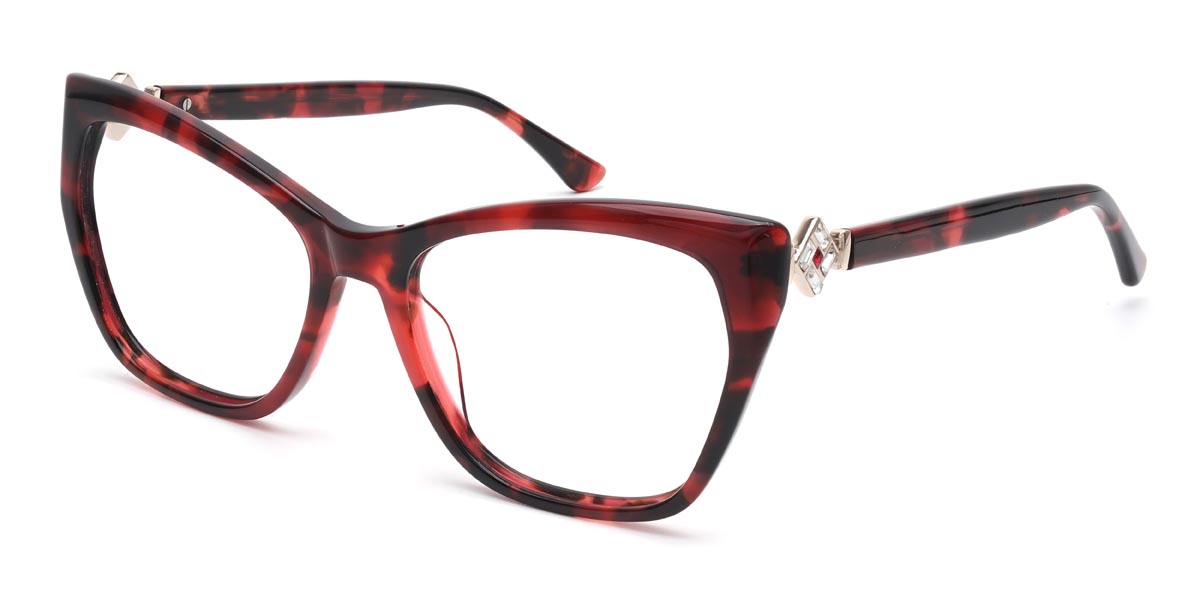 Rouge Écaille de tortue Candy Lunettes - Cat Eye Glasses