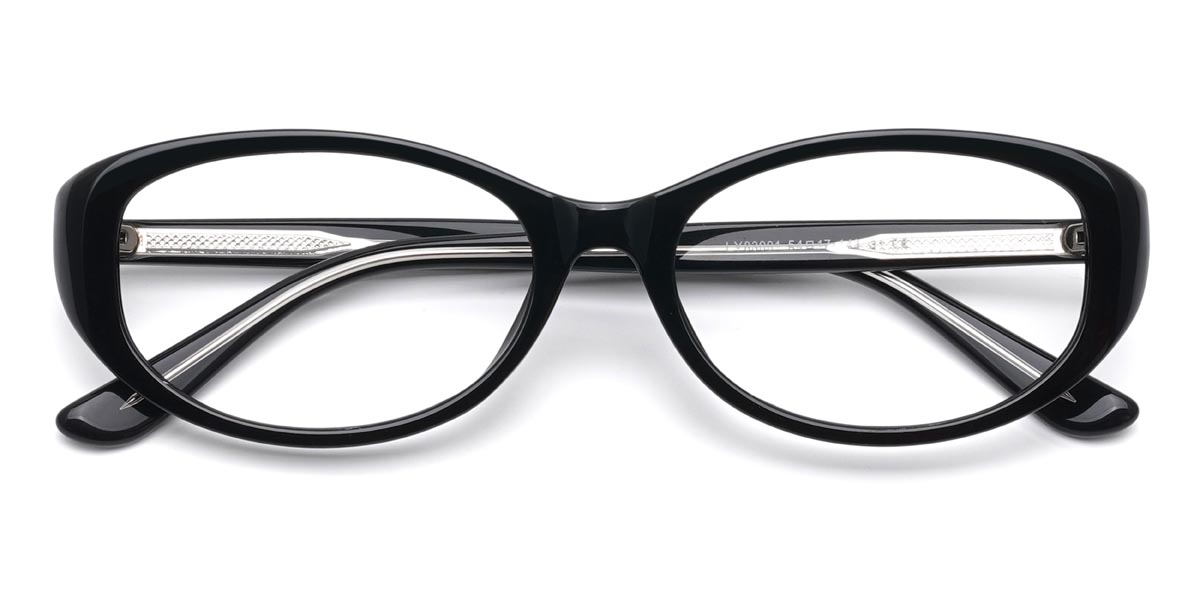 Black Derek - Oval Glasses