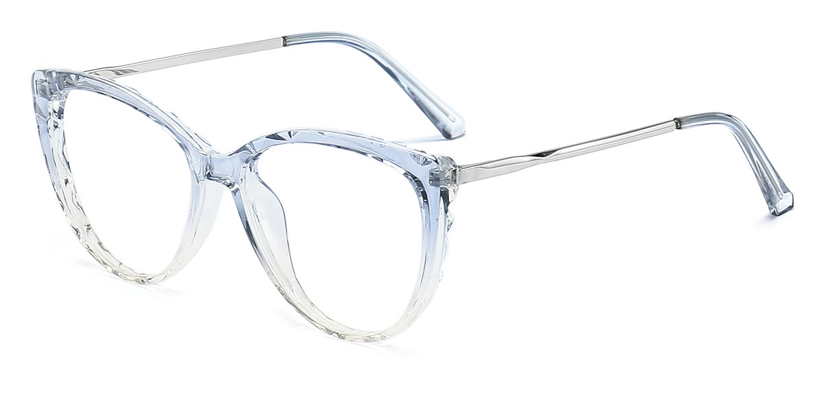 Gradient Light Blue Pomona - Cat Eye Glasses