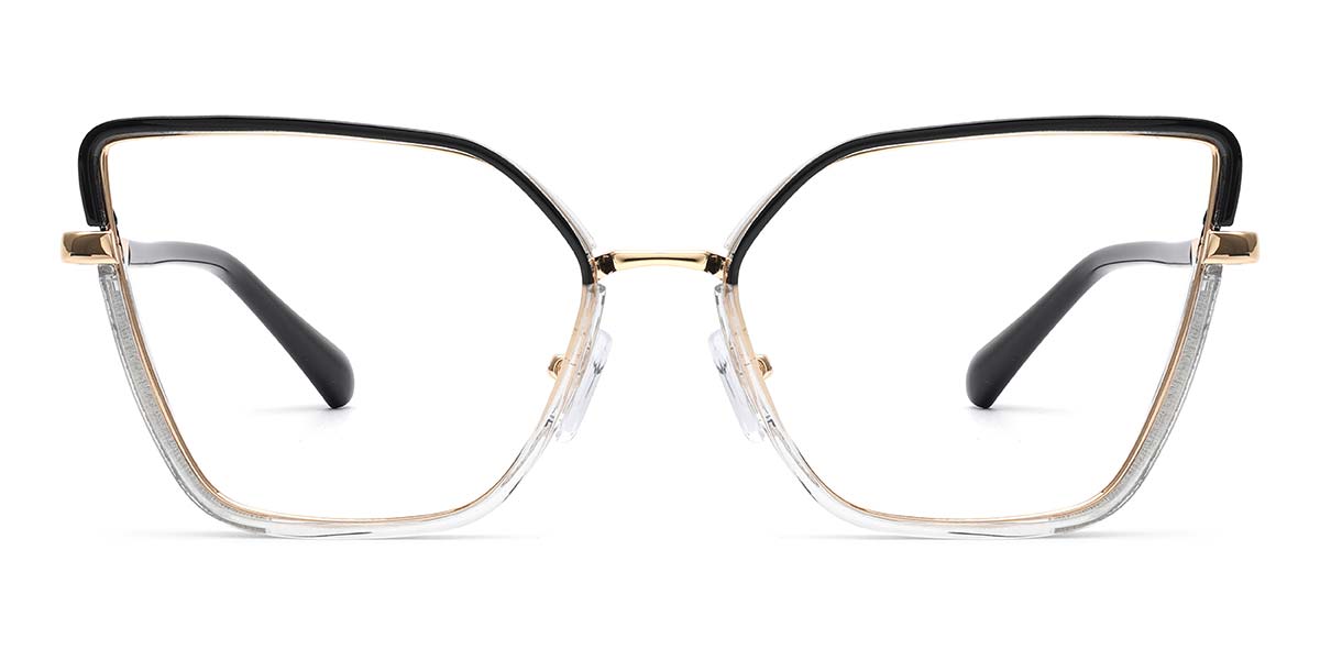 Schwarz Klar Louisa - Cat Eye Glasses