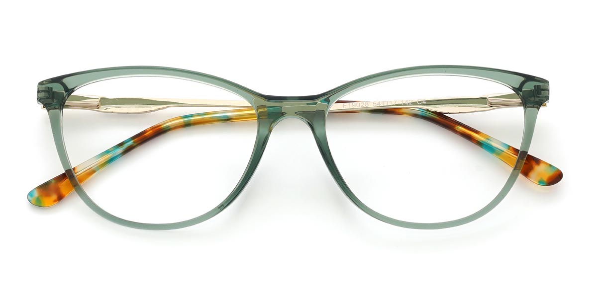 Mint Stacey Glasses - Cat Eye Glasses