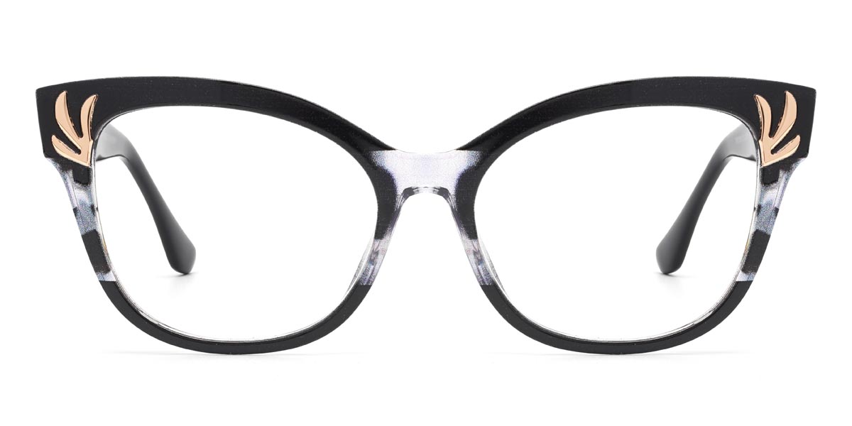 Noir Noir Écaille de tortue Brianna - Square Glasses