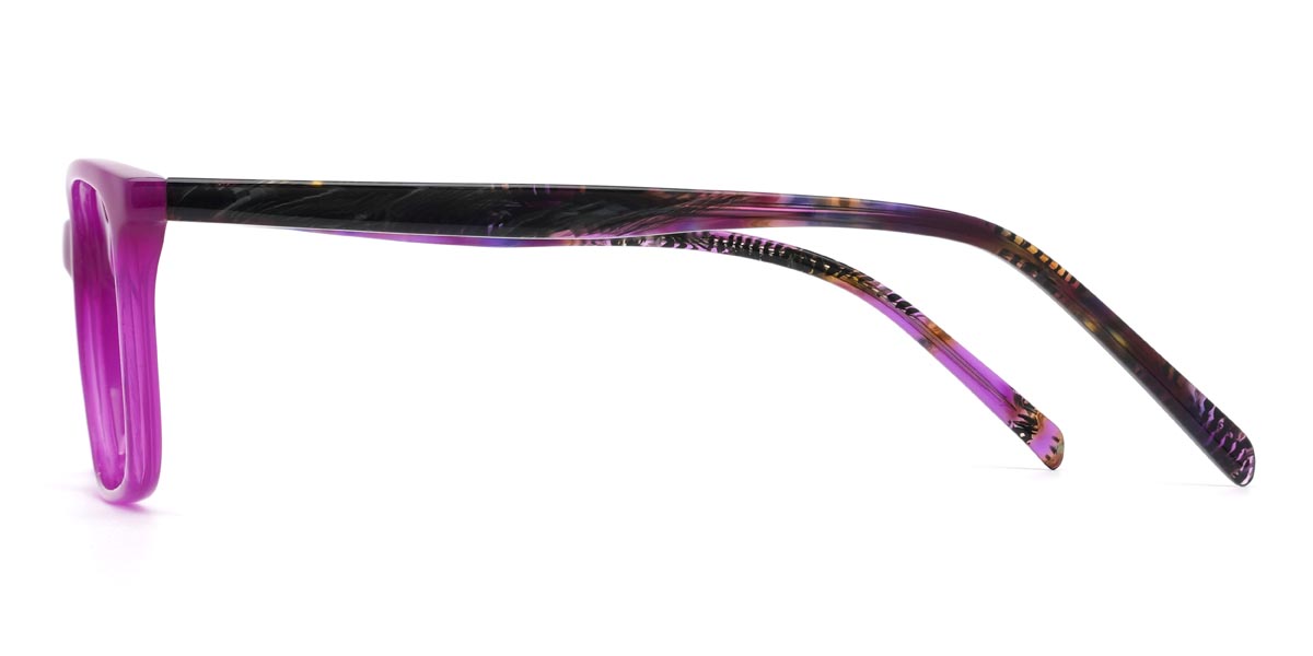 Purple Beatrix - Rectangle Glasses