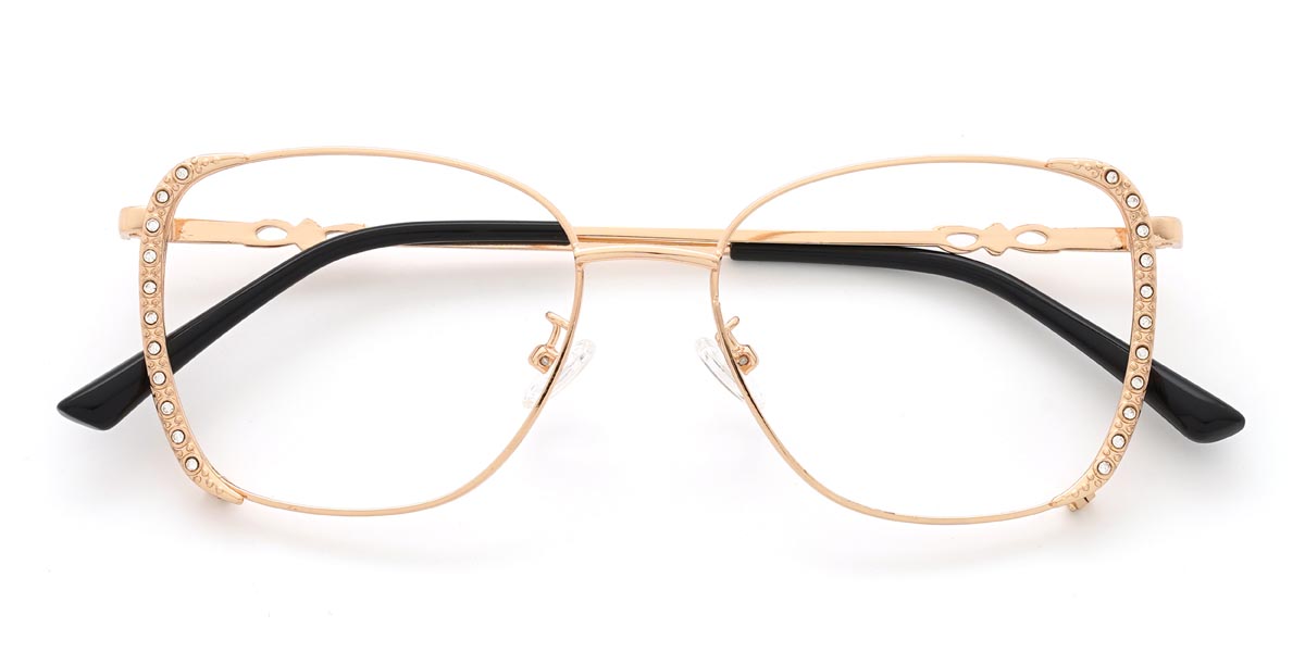 Gold Marilyn Brille - Rectangle Glasses