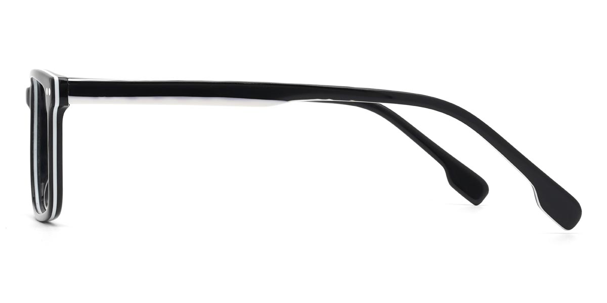 Black White Christian - Rectangle Glasses