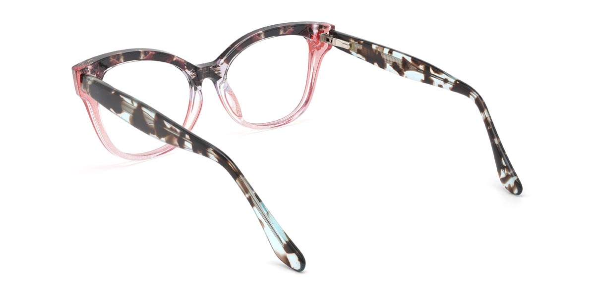 Pink Tortoiseshell Brianna - Square Glasses