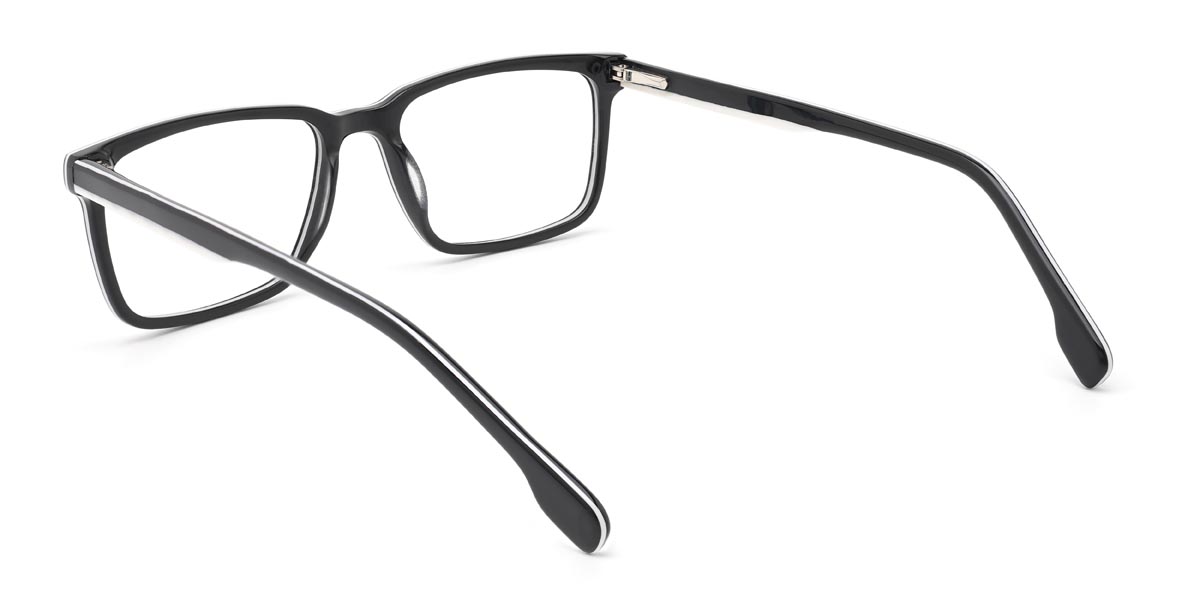 Schwarz Weiß Christian - Rectangle Glasses