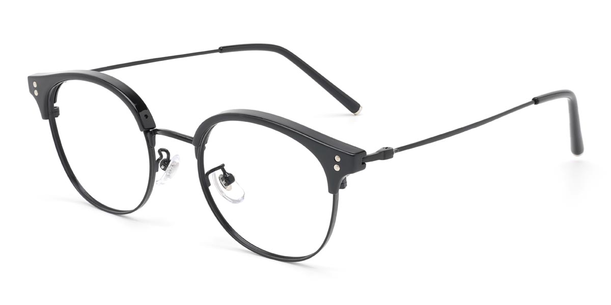 Black Colbert - Oval Glasses