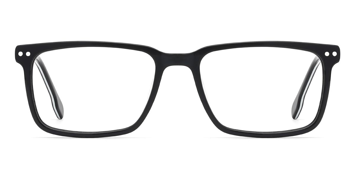 Noir Blanc Christian - Rectangle Glasses