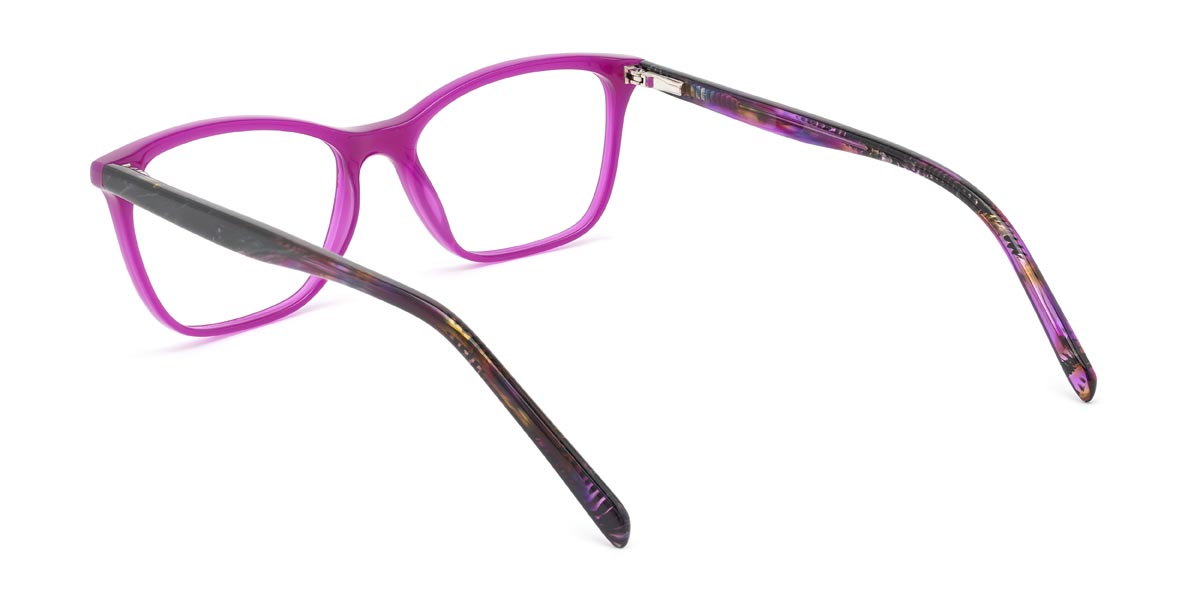 Purple Beatrix - Rectangle Glasses