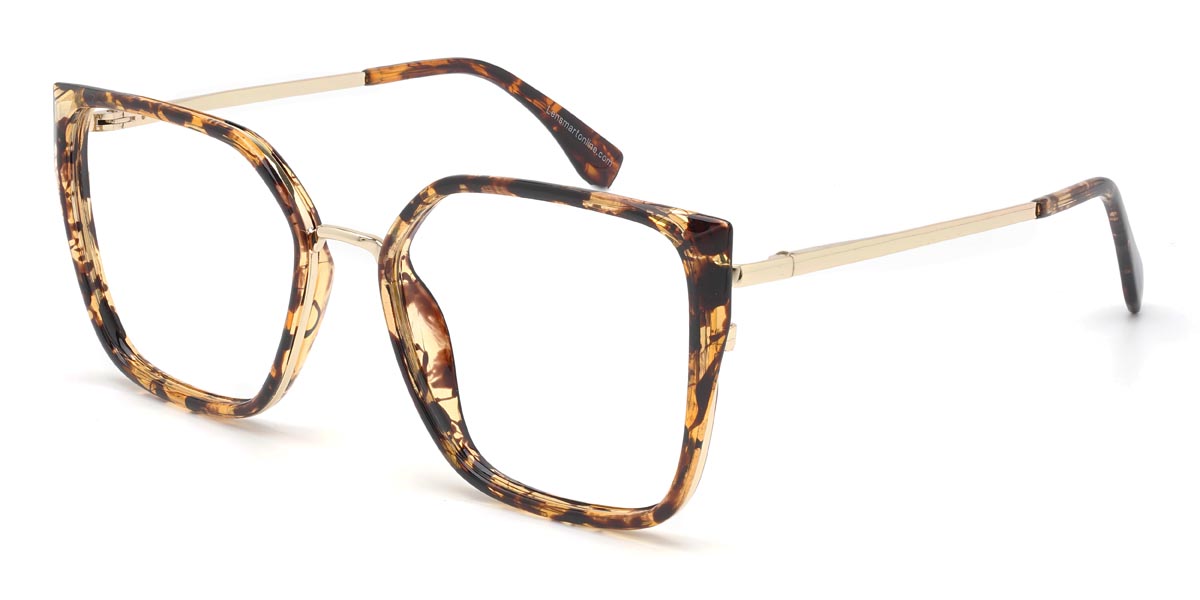 Yellow Tortoiseshell Nors Glasses - Square Glasses