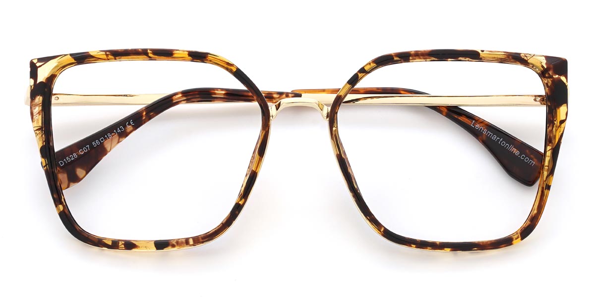 Yellow Tortoiseshell Nors Glasses - Square Glasses