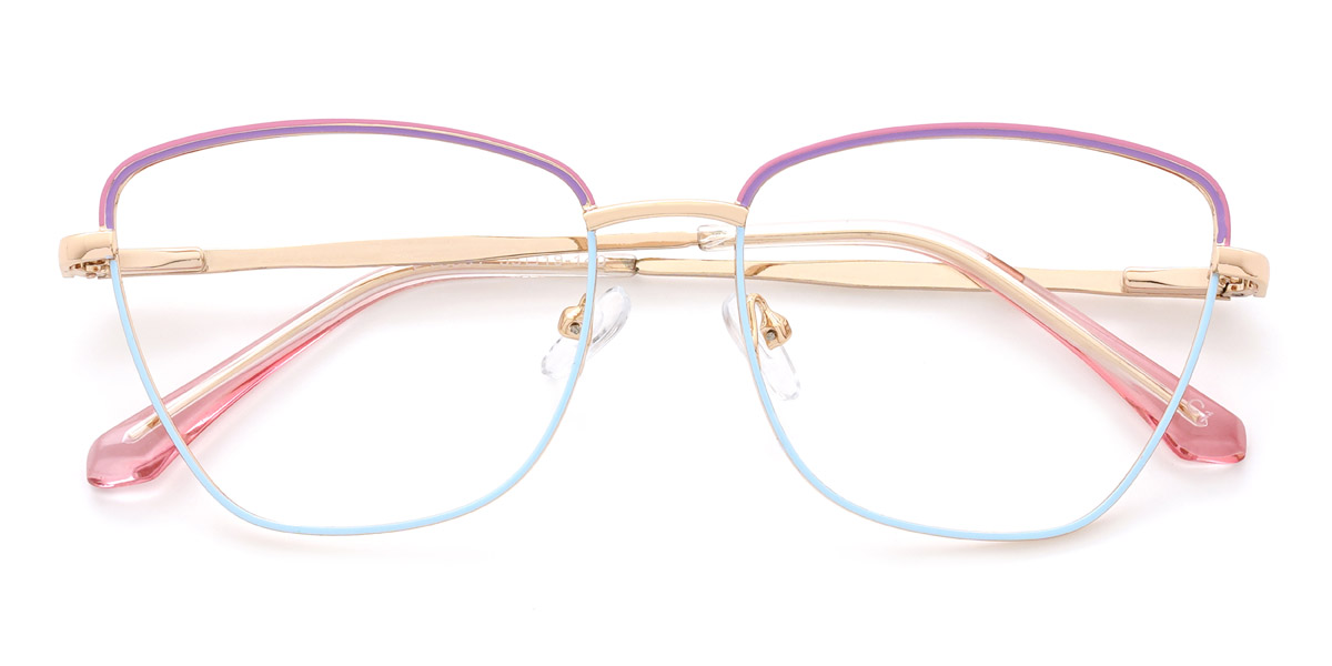 Rosa Lila Blau Philomena - Cat Eye Glasses