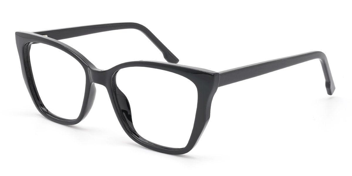 Noir Mercedes - Square Glasses