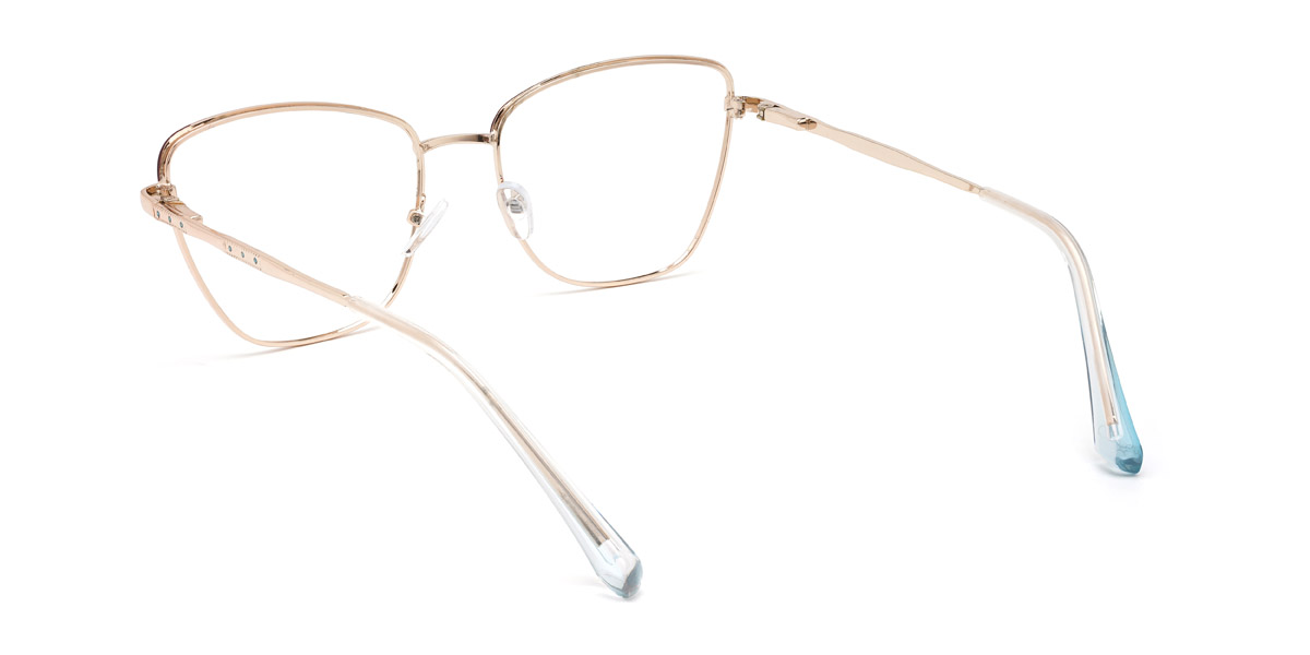 Bor khaki kék Philomena - Cat Eye Glasses