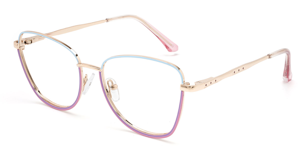 Rosa Púrpura Azul Ophelia - Cat Eye Glasses