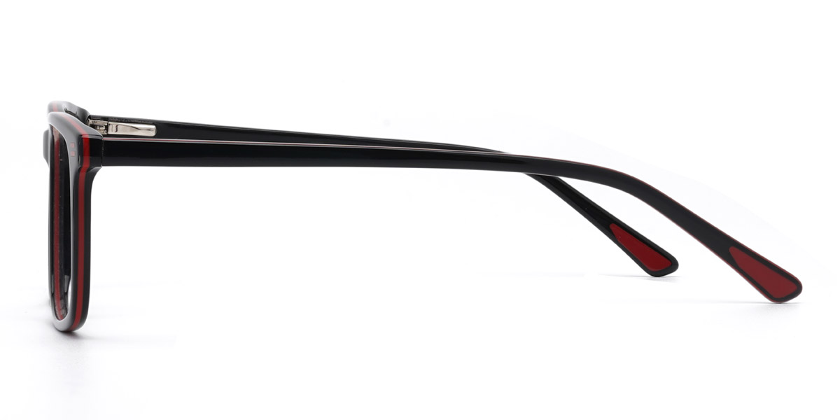 Noir Rouge Aspen - Rectangle Glasses