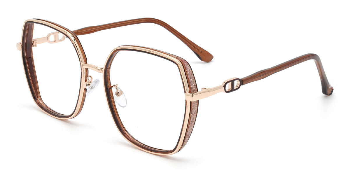 Marron Alexandra Lunettes - Square Glasses