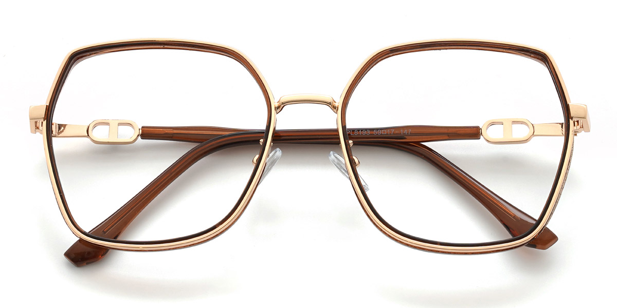 Marron Alexandra Lunettes - Square Glasses