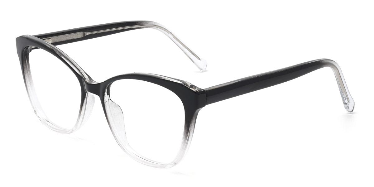 Black Clear Aimee - Cat Eye Glasses