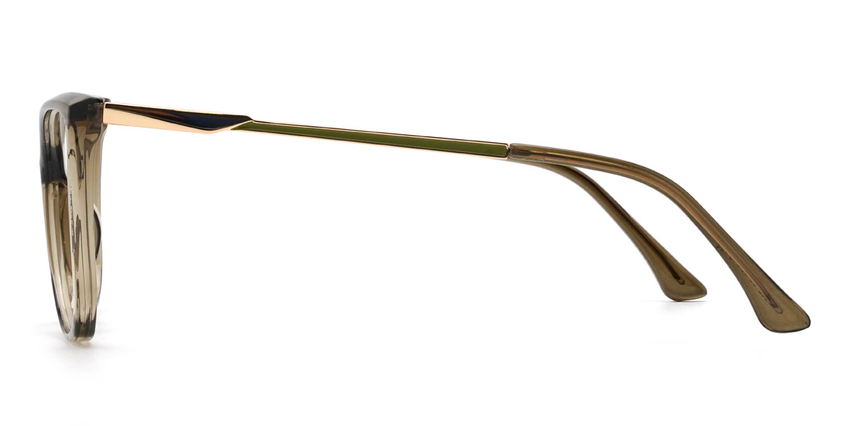 Brownish green Emerald Glasses - Cat Eye Glasses