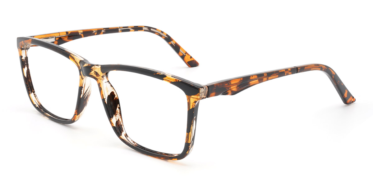 Tortoiseshell Ronaldo - Rectangle Glasses