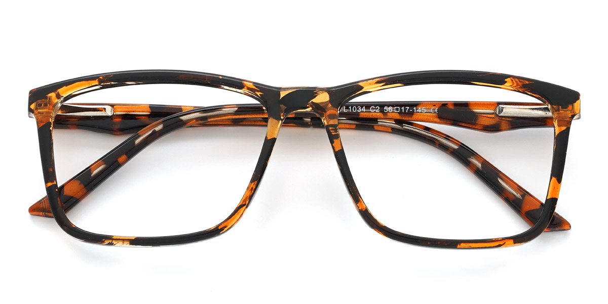 Tortoiseshell Ronaldo - Rectangle Glasses