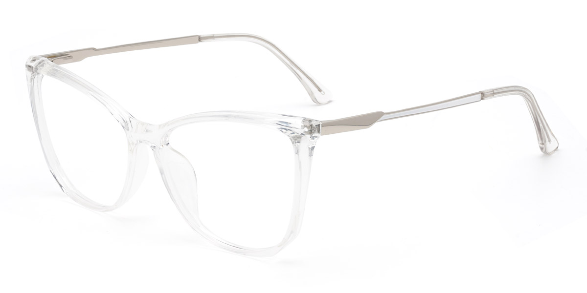 Clear Emerald - Cat Eye Glasses