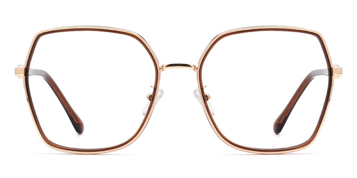 Marron Alexandra - Square Glasses