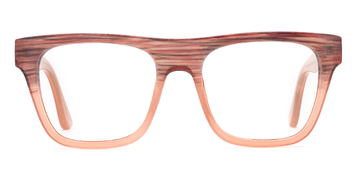 Orange Carina - Square Glasses