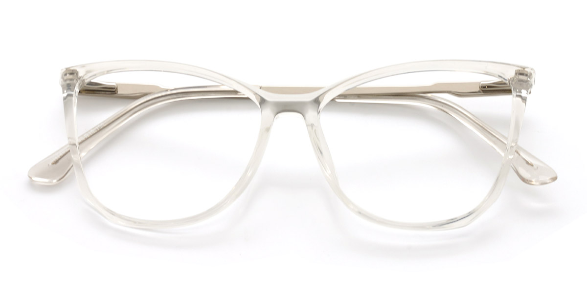 Clear Emerald - Cat Eye Glasses